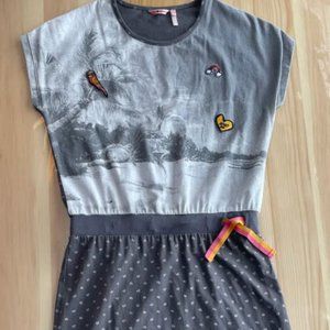 NONO Girl's Jersey Dress with Badges